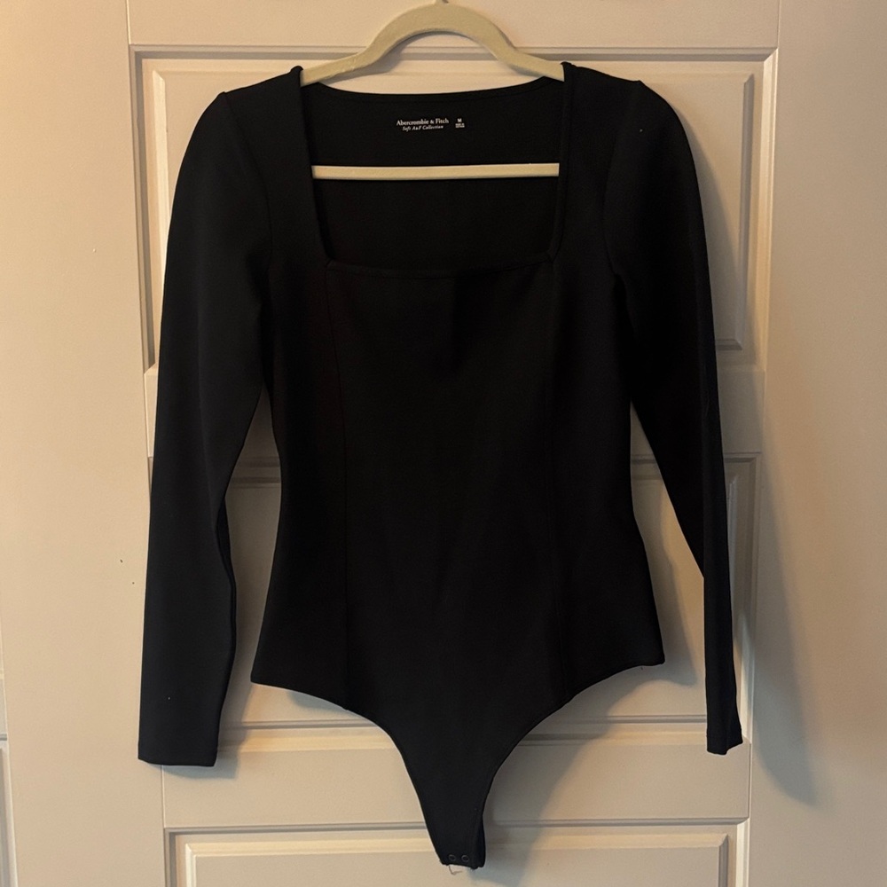 Abercrombie & Fitch Black Square Neck Body Suit